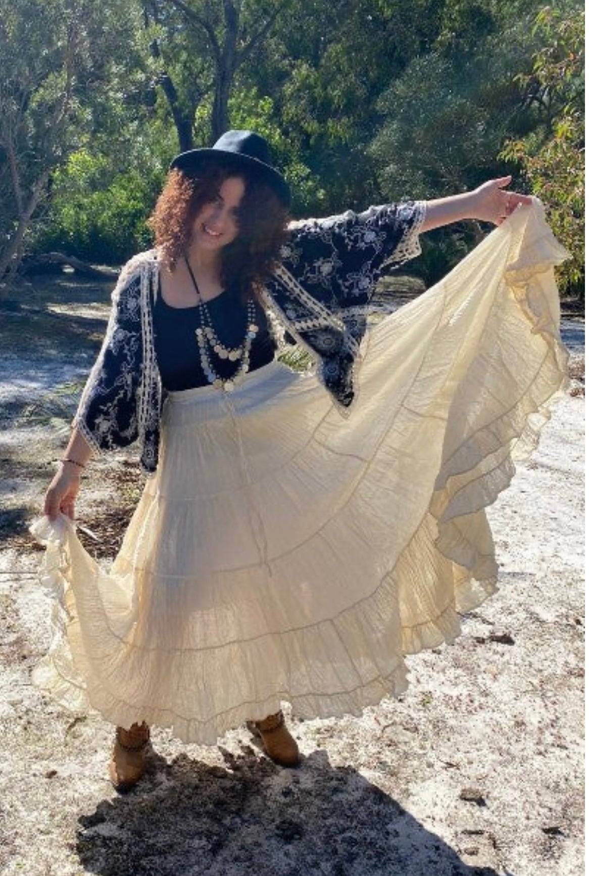 Cotton Full Circle Gypsy Skirt