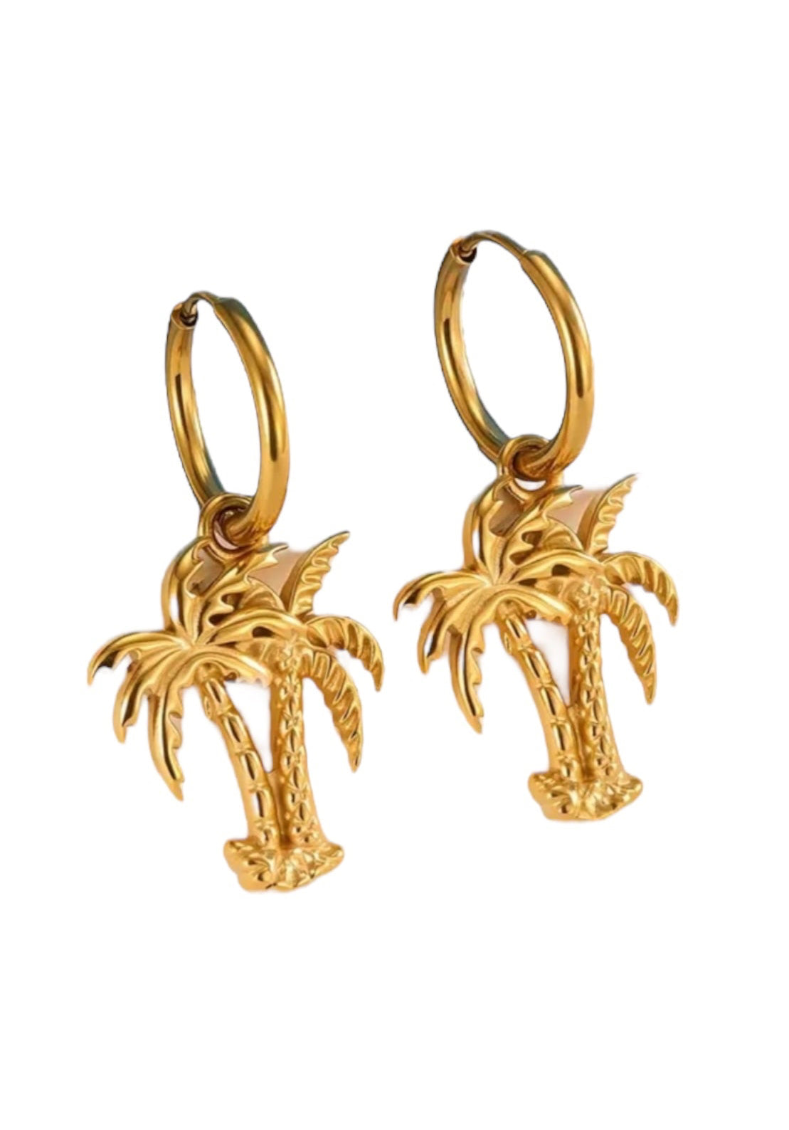 Island Palms Earrings 18k gold plated