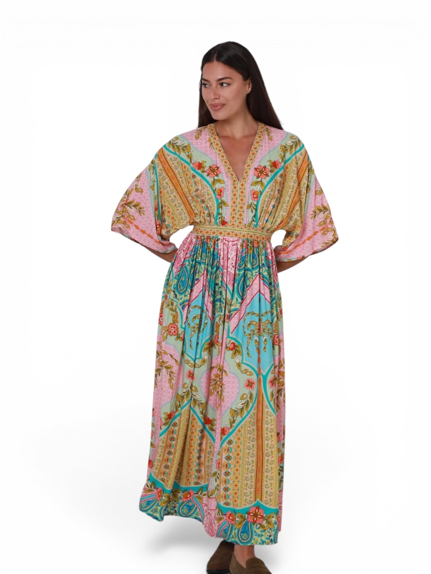 Maxi Dress Ingel Fields Bohemian Print