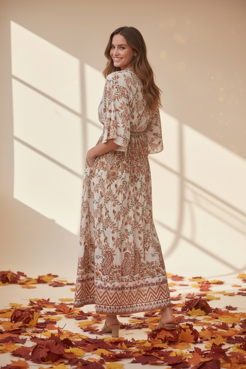 Autumn Dunes Maxi Dress
