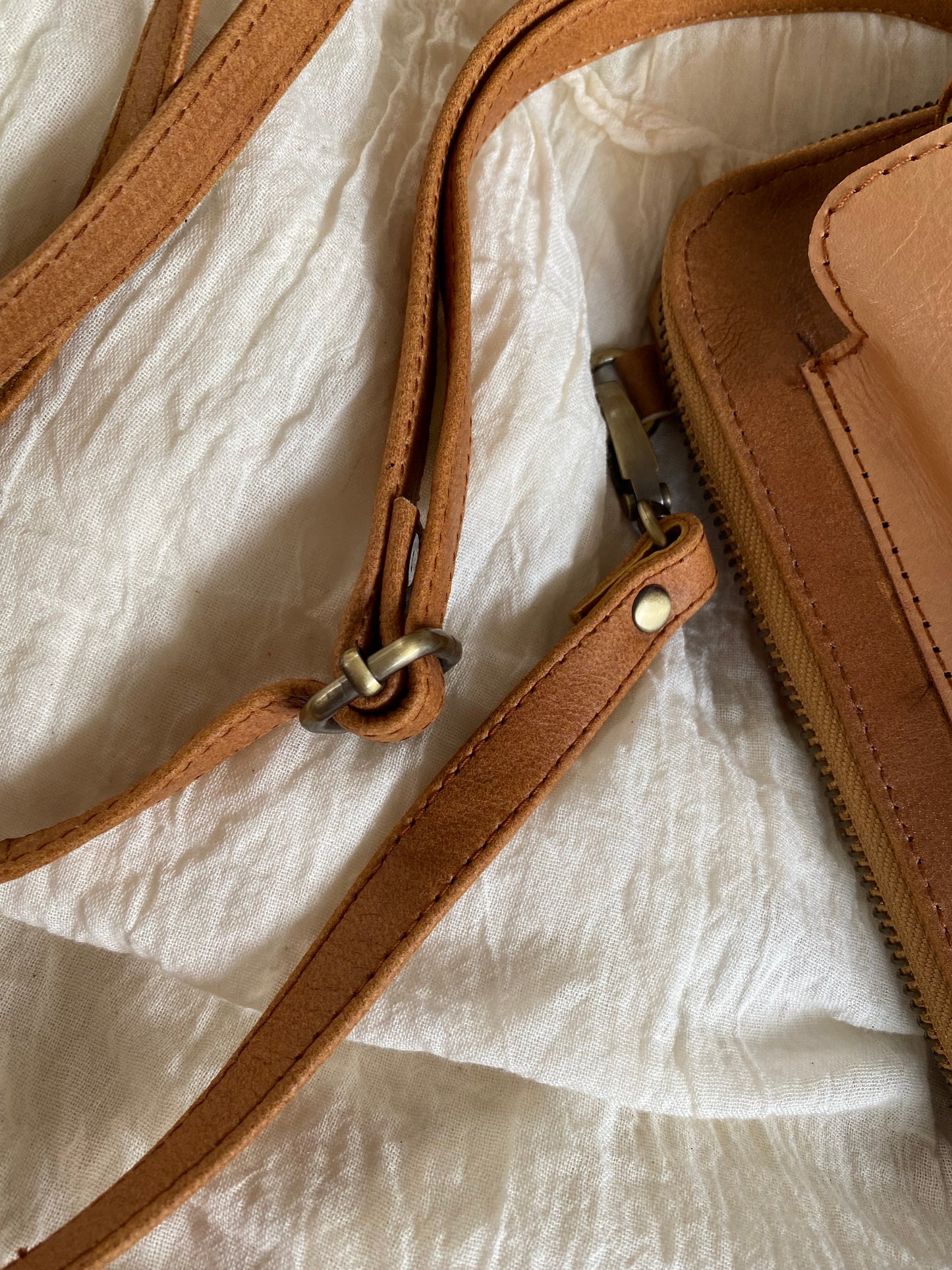 Mandala Laos Phone Wallet Pouch Bag Tan