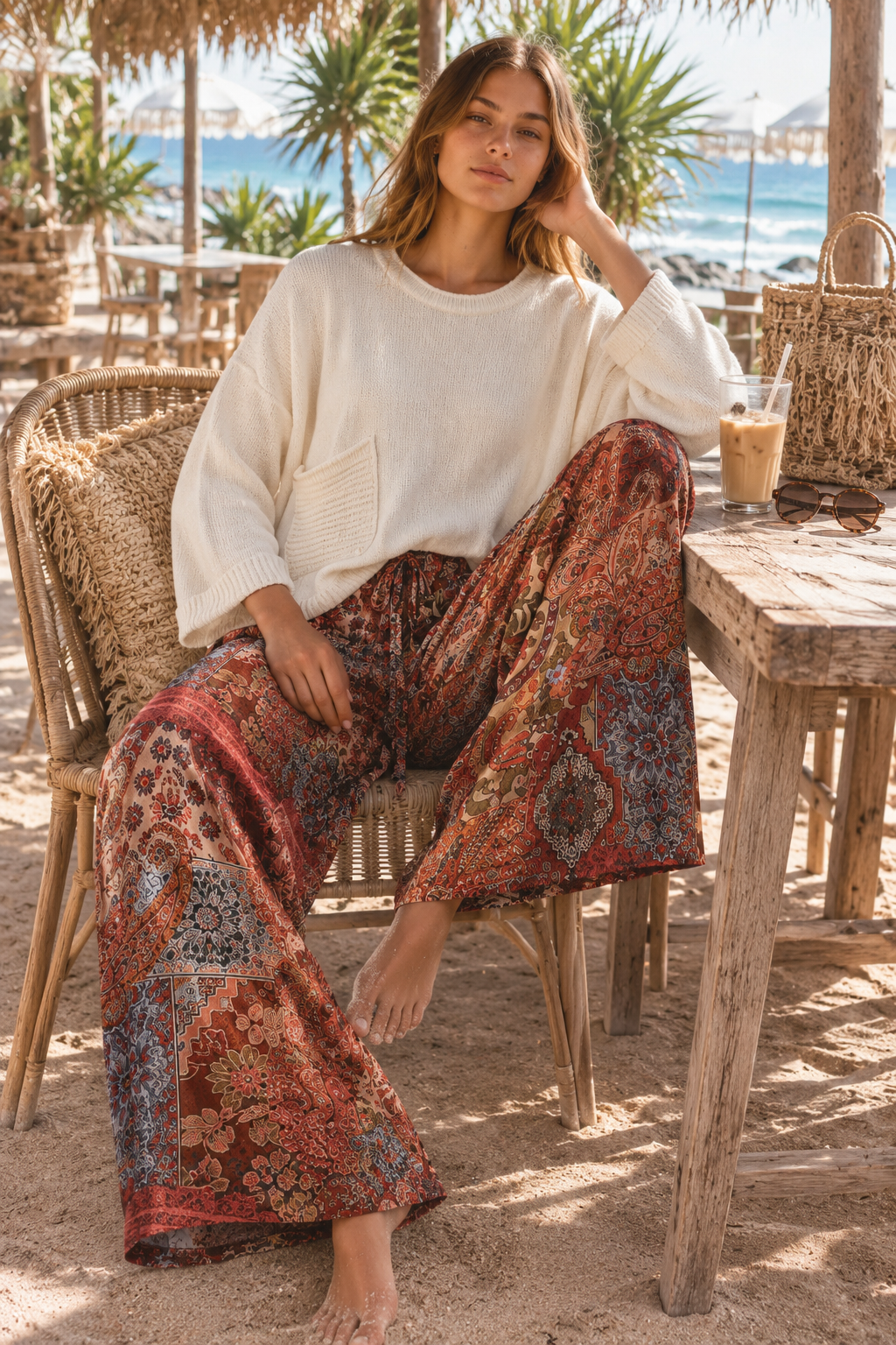 OBella Knit Top Cream
