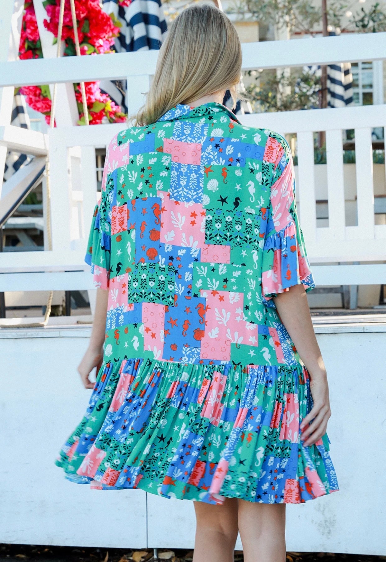 Morgan Mini Shirt Dress Button Front