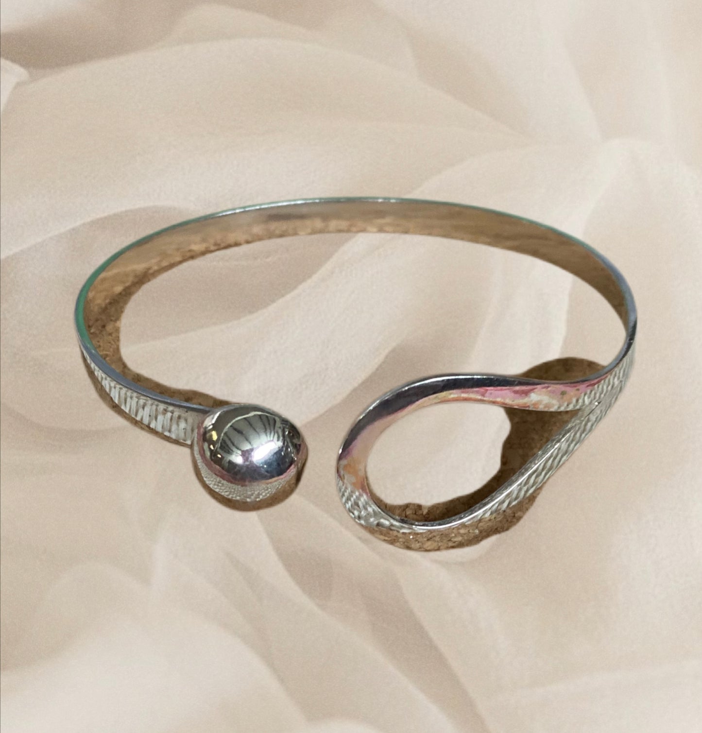Infinity Knot Bangle Sterling Silver