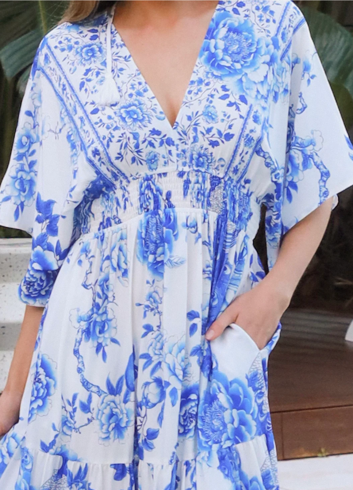 Sorrento Peacock Blue Maxi Dress