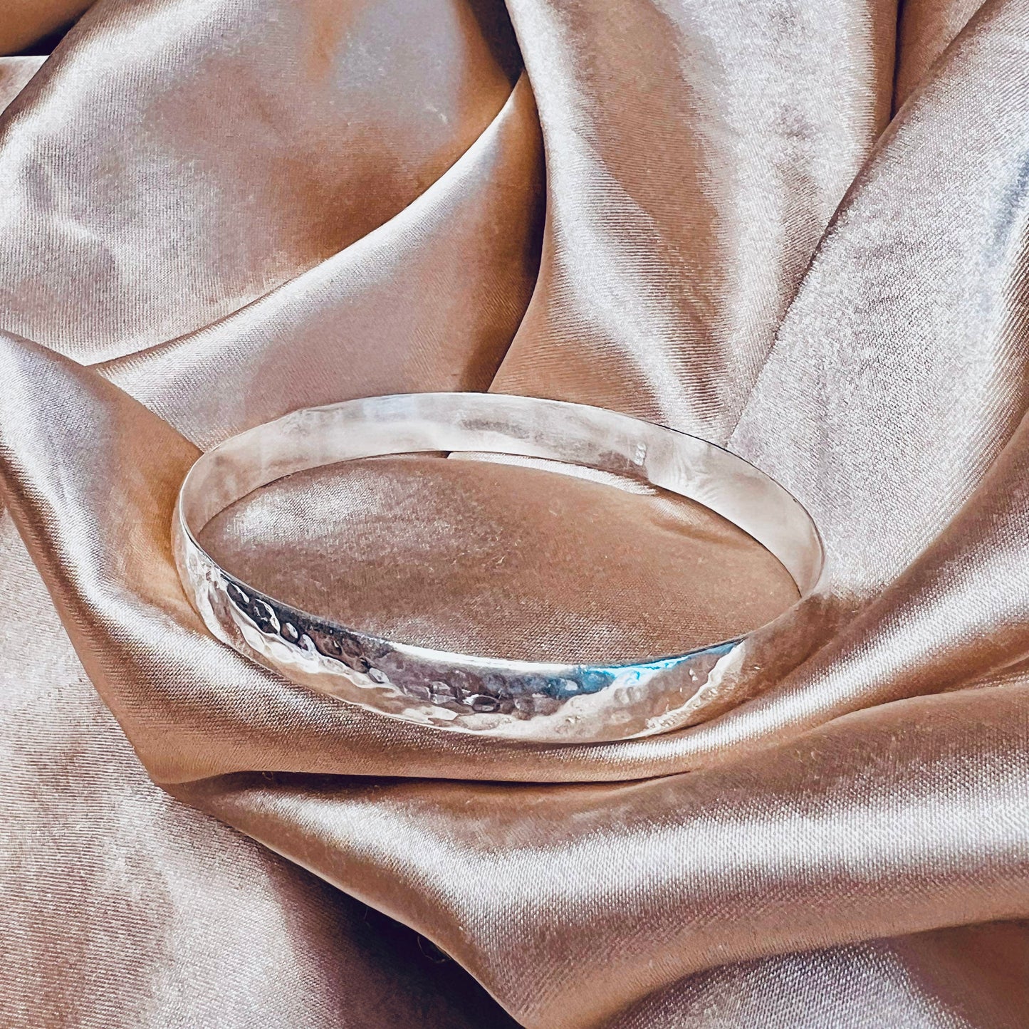 925 Sterling Silver Embossed Design Bangle