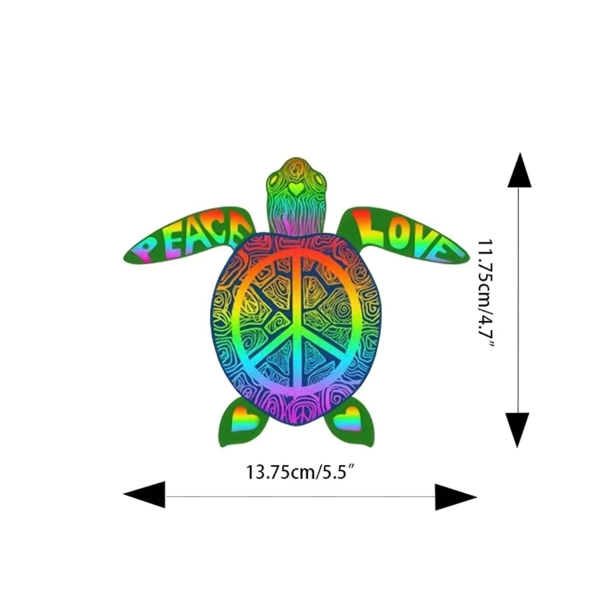Peace-Turtle Vinyl Sticker Decal Car-Laptop-Luggage-Home