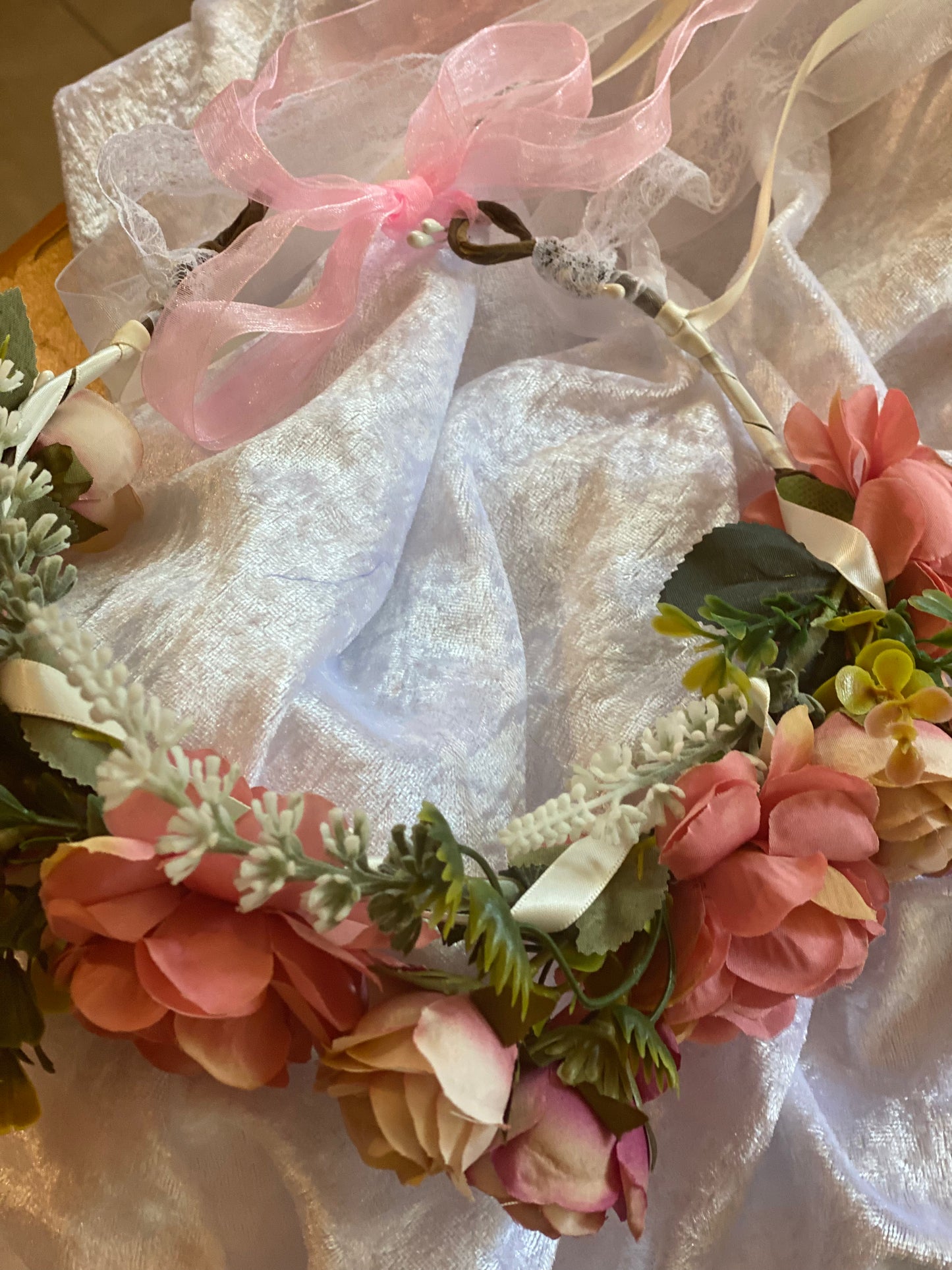 Flower Crown Headpiece “Sasha” Wedding-Bridesmaids-Festival