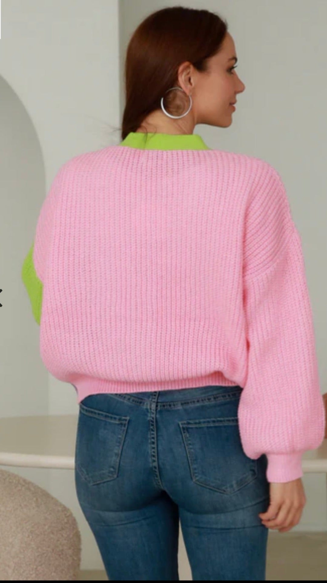 Jana Button Knit Cardigan Pop