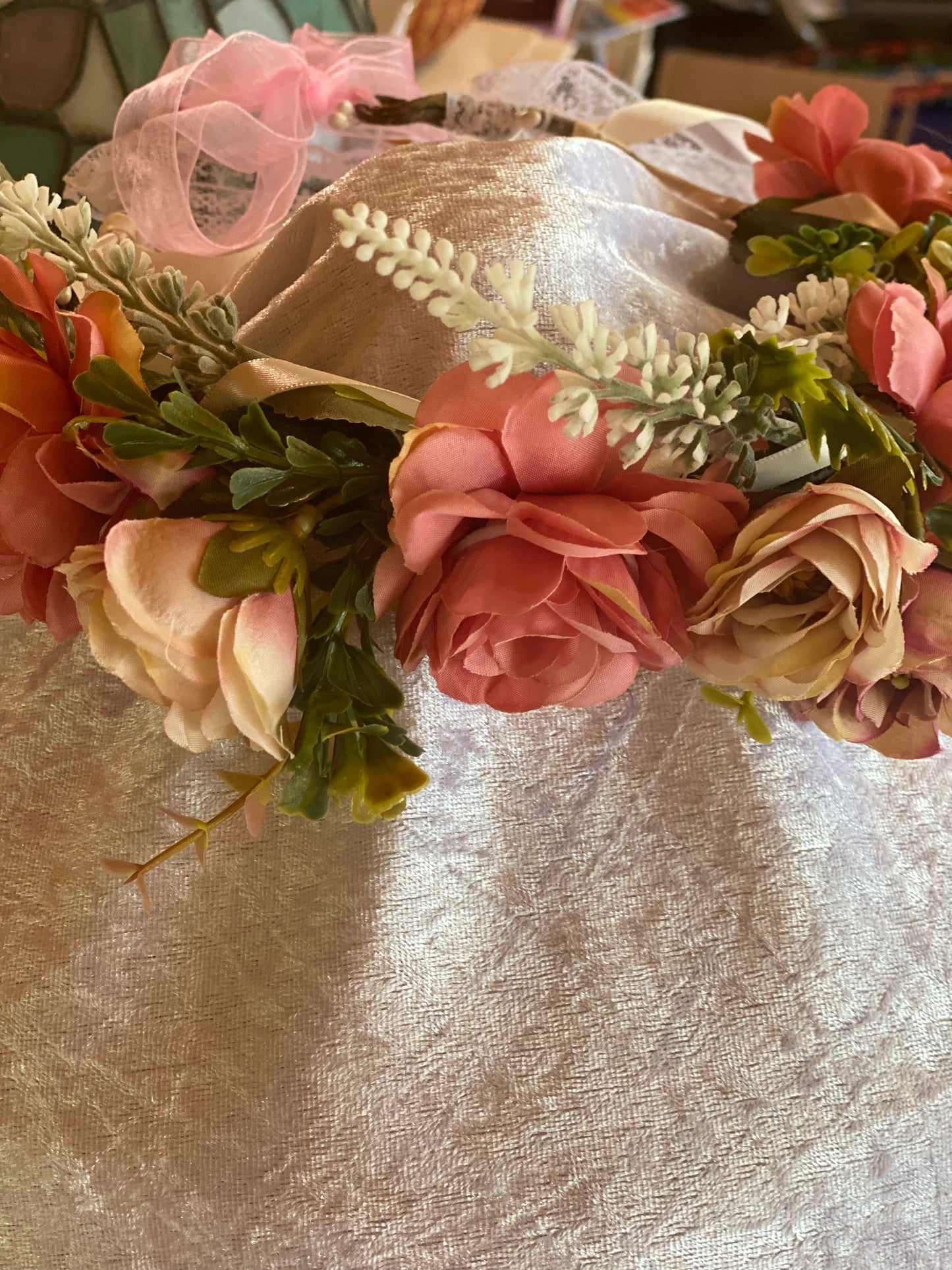 Flower Crown Headpiece “Sasha” Wedding-Bridesmaids-Festival