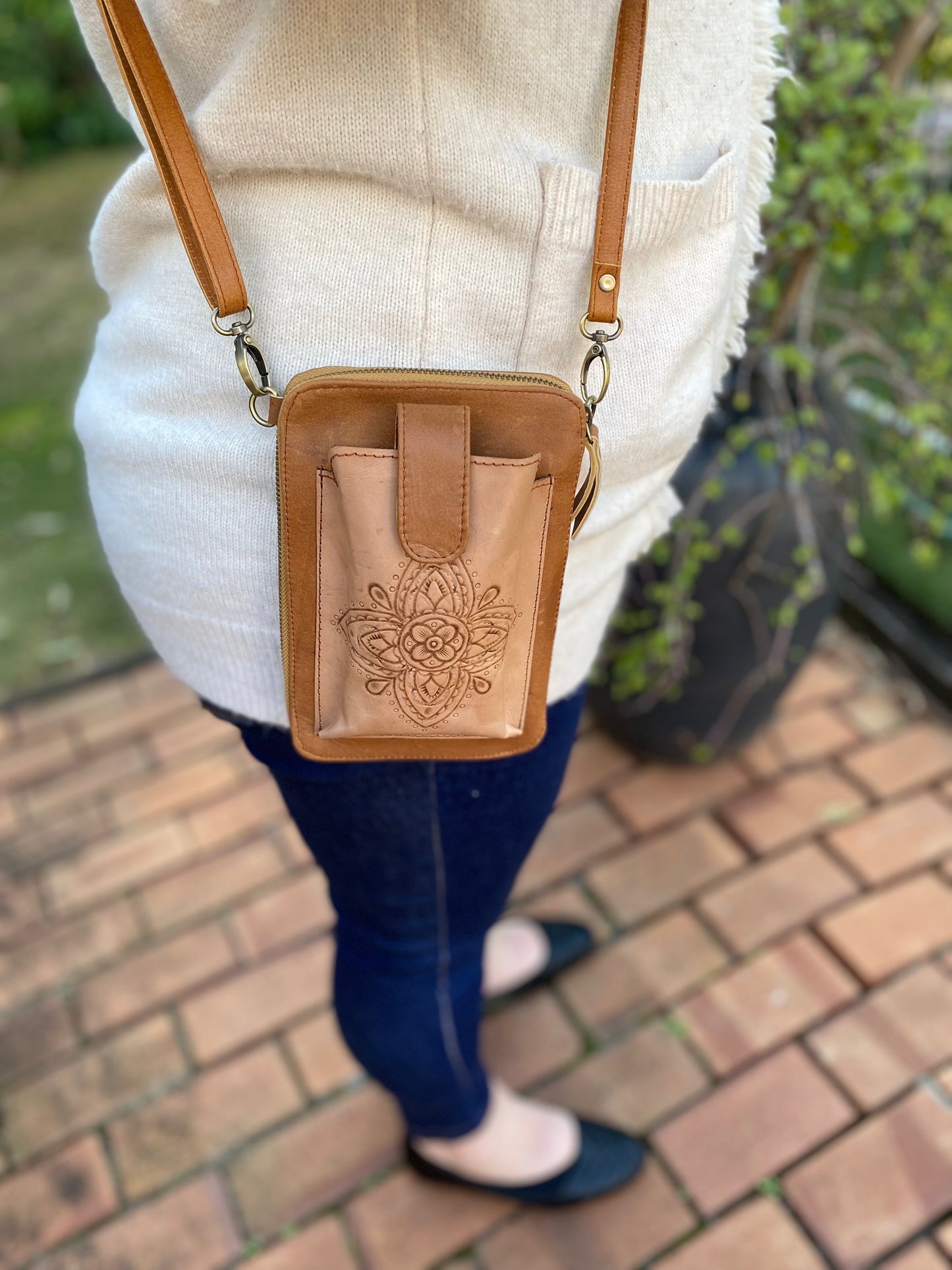 New Leather Travel Bag*Wallet*Phone Pouch