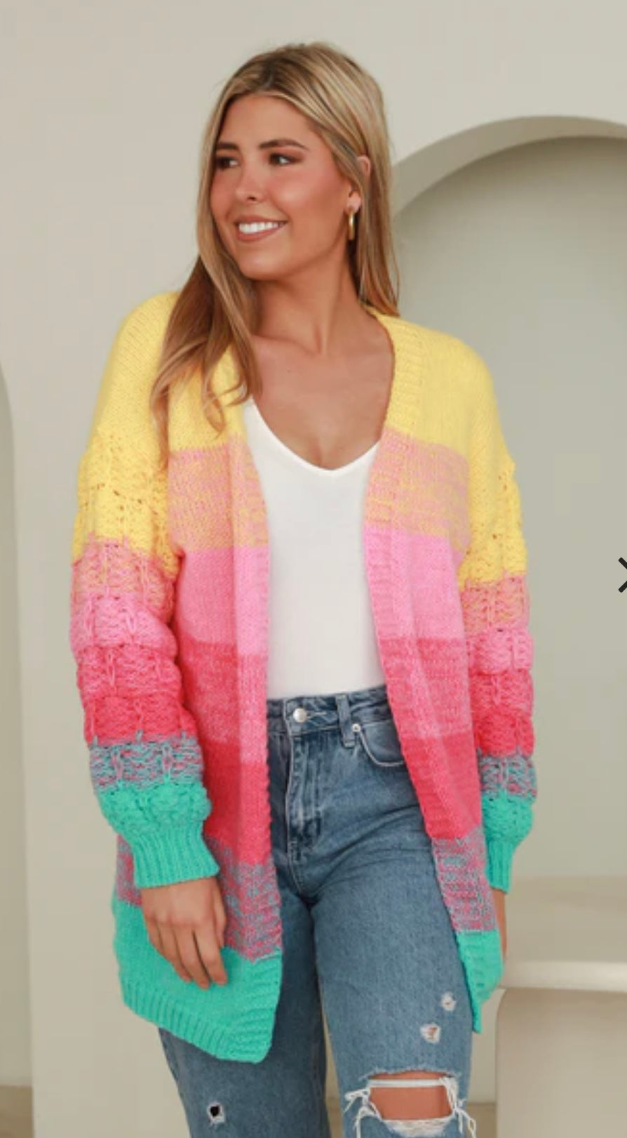 Jorja Knit Cardigan Poppy