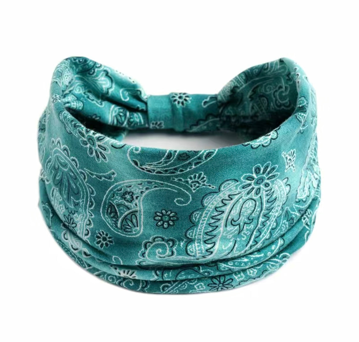 Boho Assorted Paisley Prints Wide Headbands