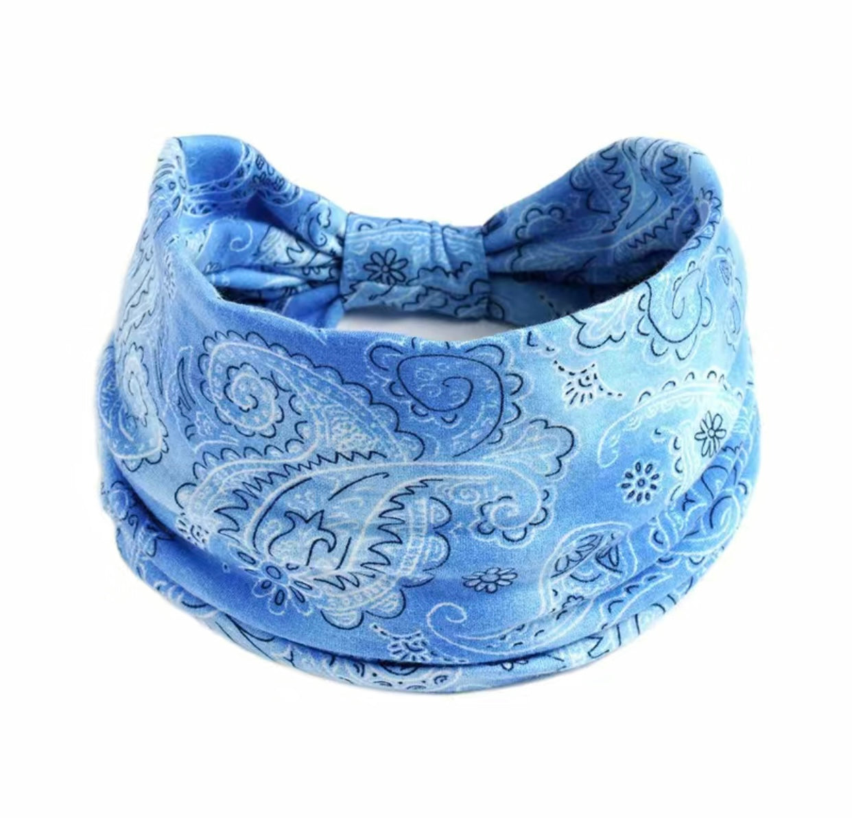 Boho Assorted Paisley Prints Wide Headbands