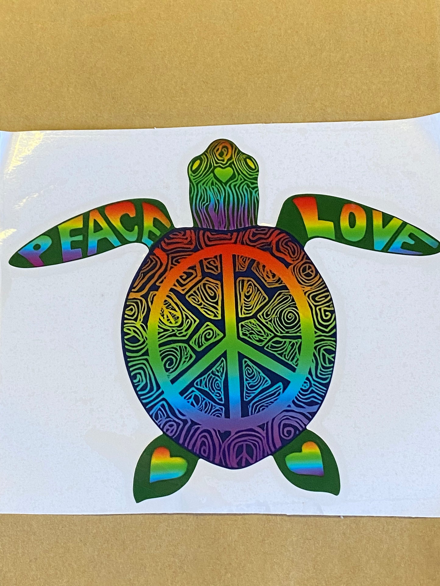 Peace-Turtle Vinyl Sticker Decal Car-Laptop-Luggage-Home