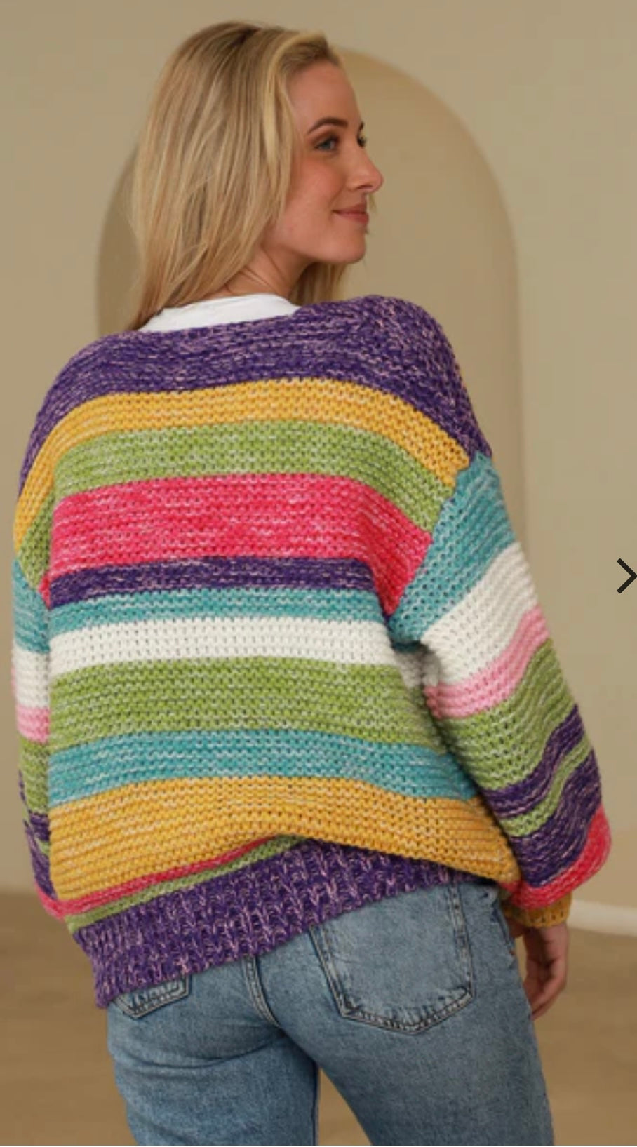 Knit Cardigan Retro Pop