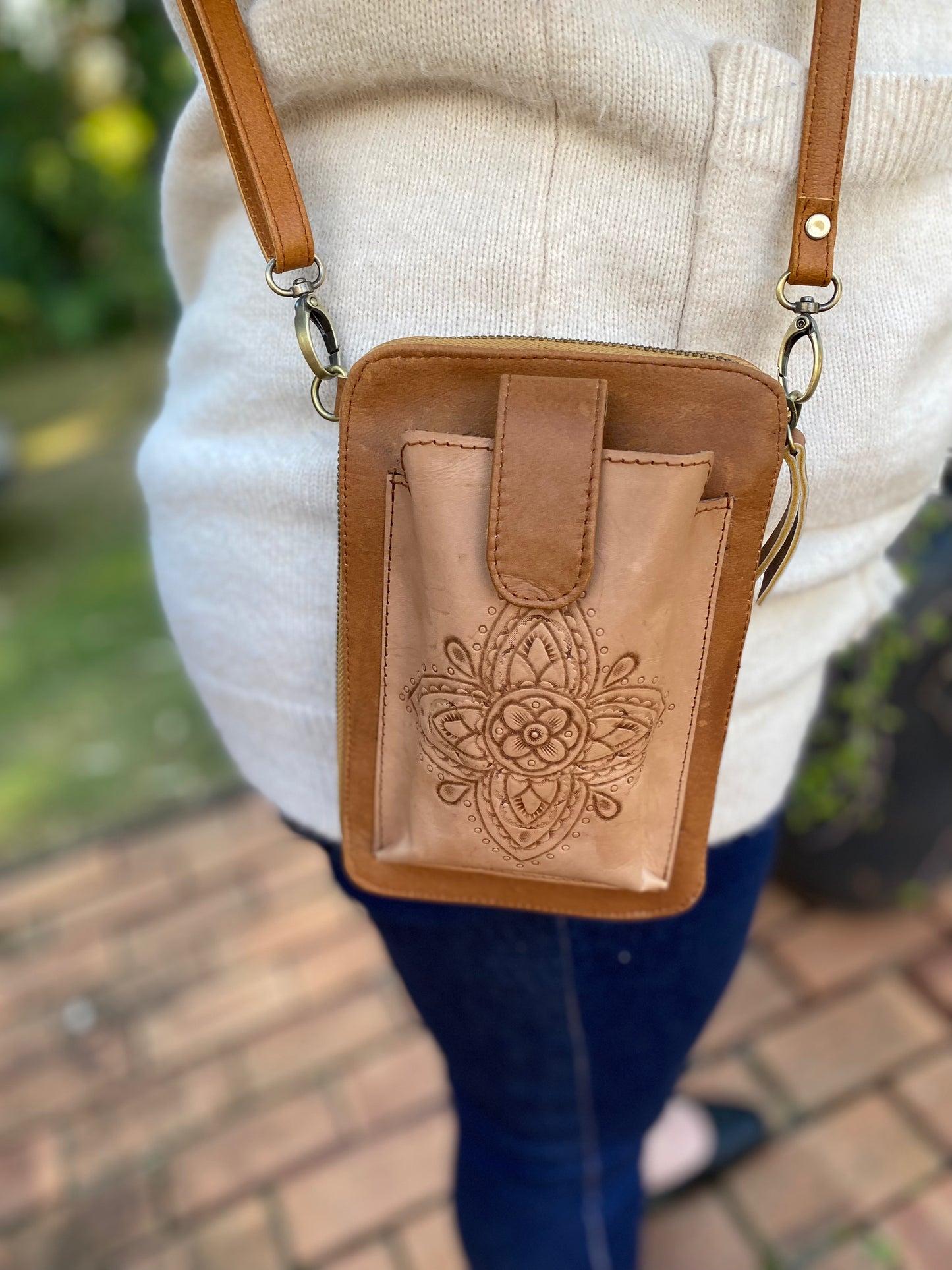 New Leather Travel Bag*Wallet*Phone Pouch