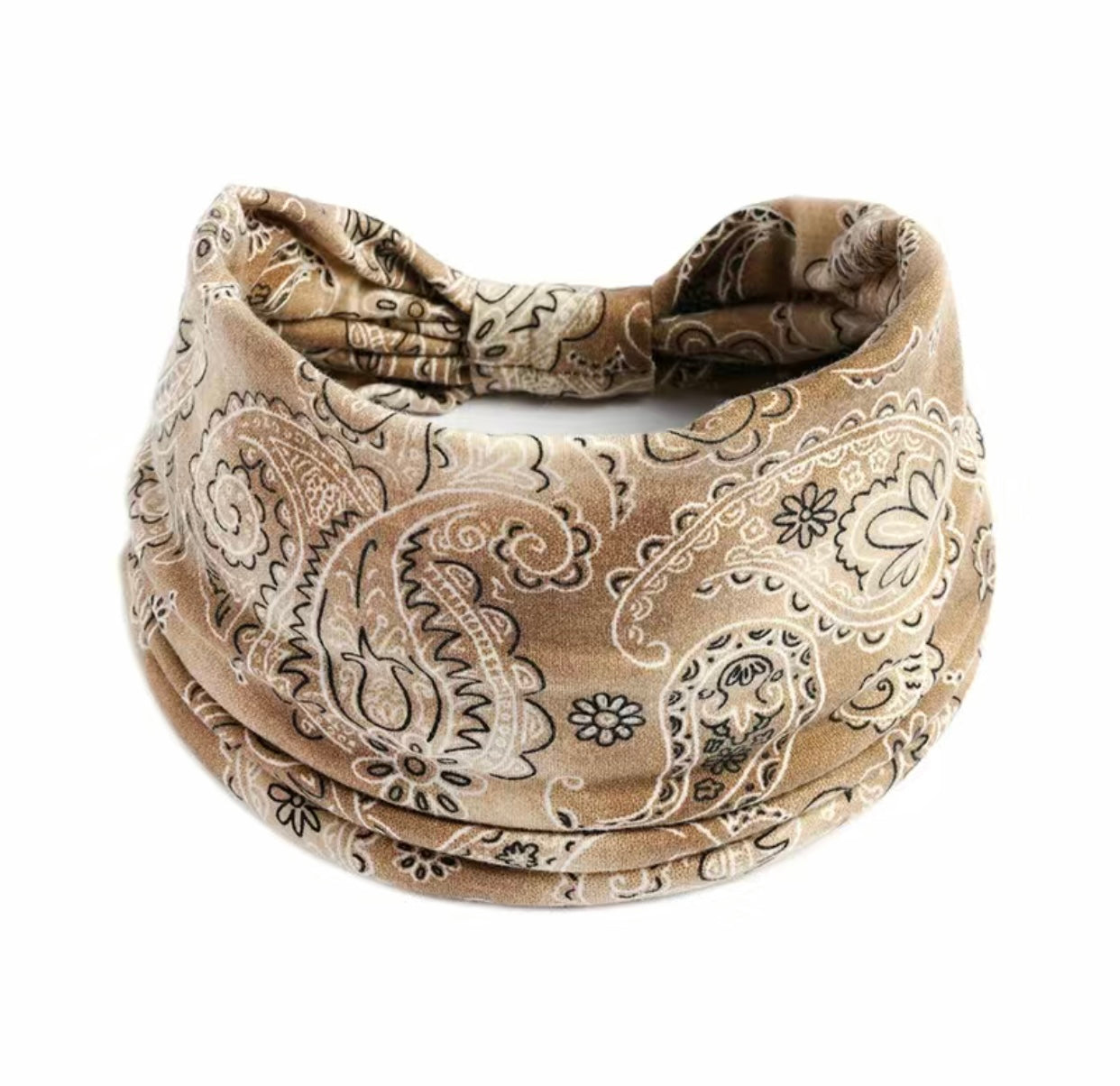 Boho Assorted Paisley Prints Wide Headbands