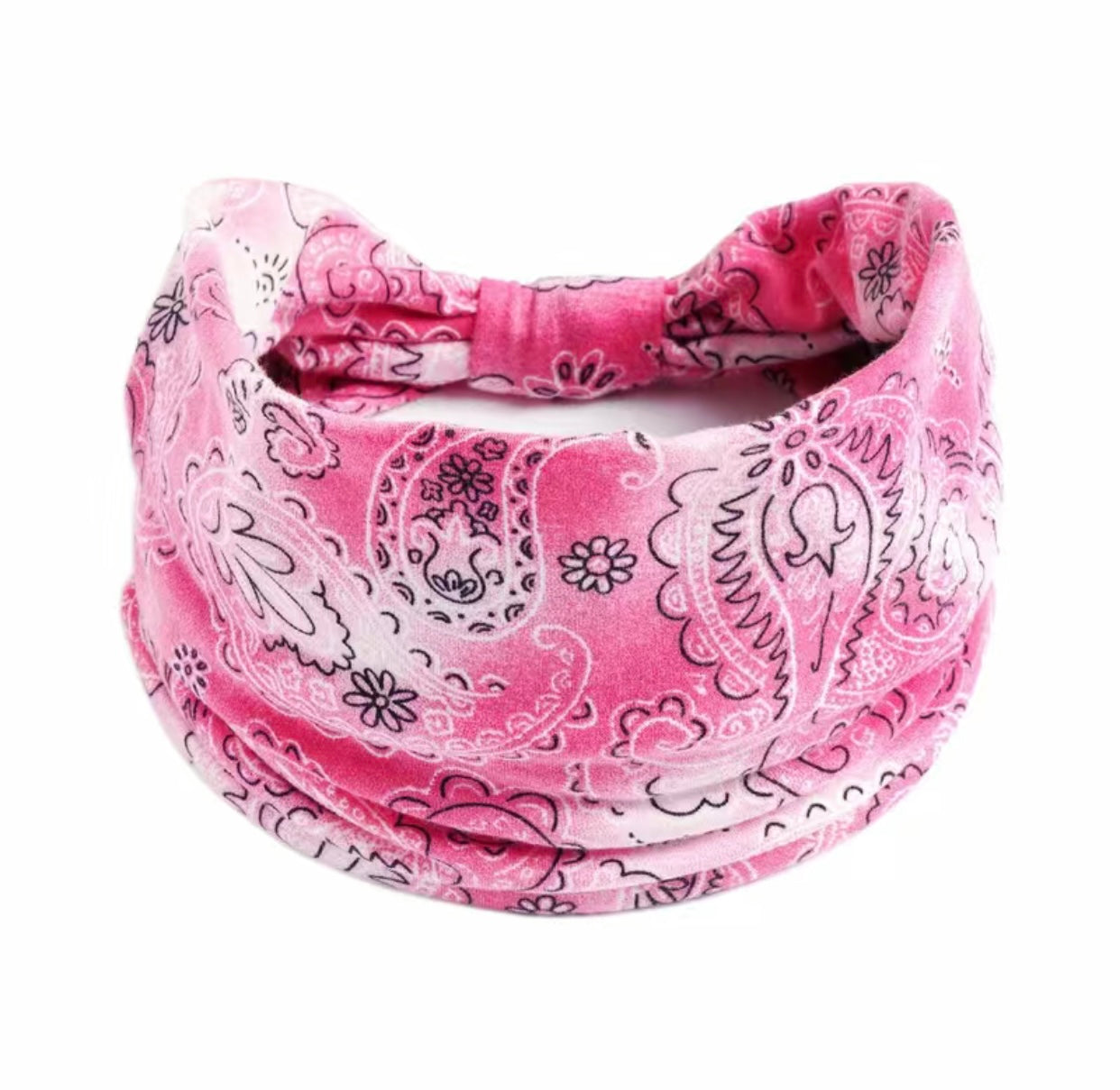 Boho Assorted Paisley Prints Wide Headbands