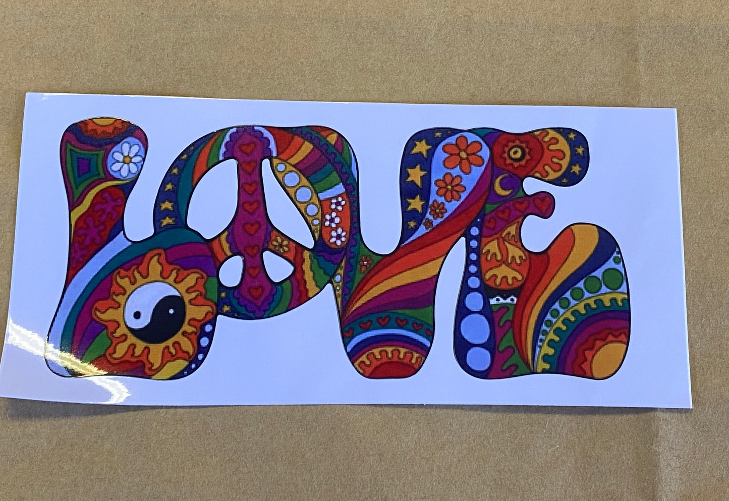 Psychedelic Love Vinyl Sticker Car-Laptop-Luggage