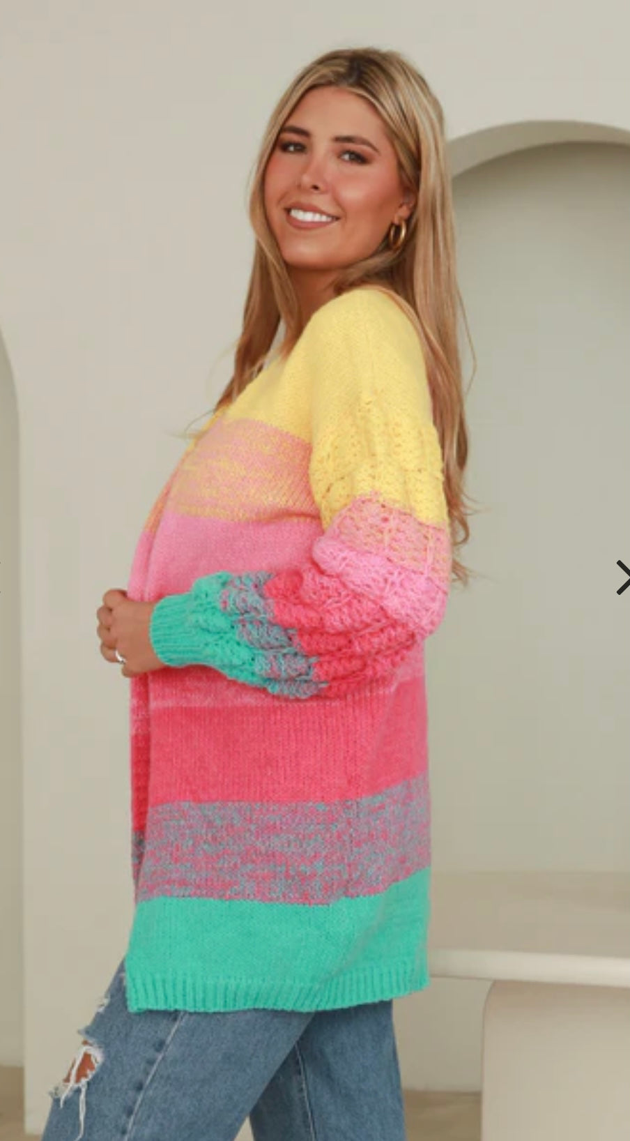 Jorja Knit Cardigan Poppy