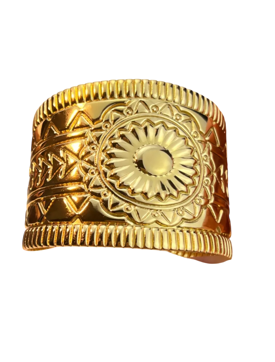 Bangle Ibiza Sun Cuff 18k Gold Plated