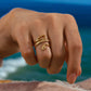 Serpent Snake Ring Adjustable 18k Gold Plated