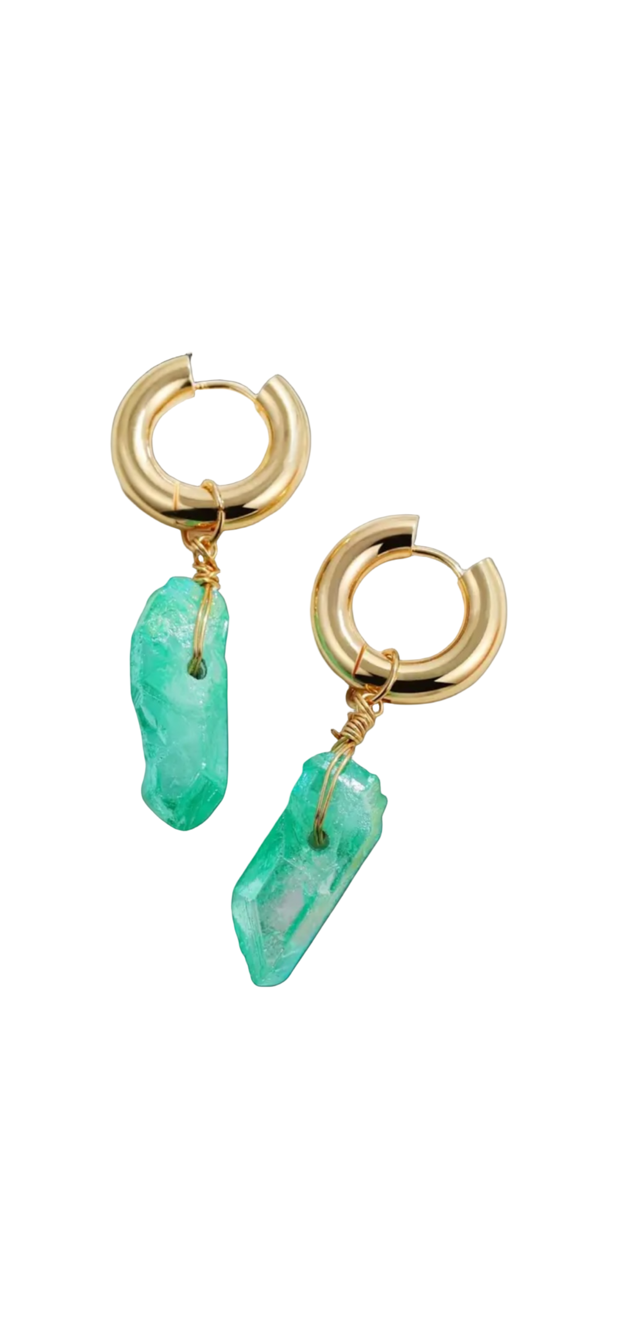 Aventurine Stone Earrings
18k Gold Plated
