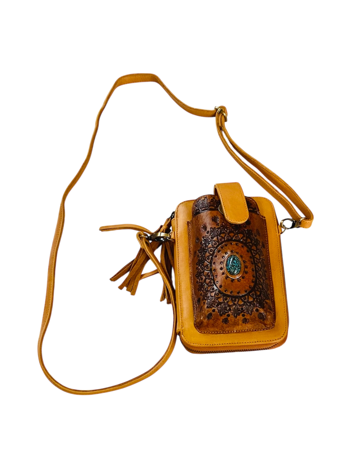 Mandala Flower Phone Wallet Bag
Genuine Leather