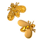 Bee Stud Earrings 18k Gold Plated