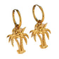 Island Palms Earrings 18k gold plated