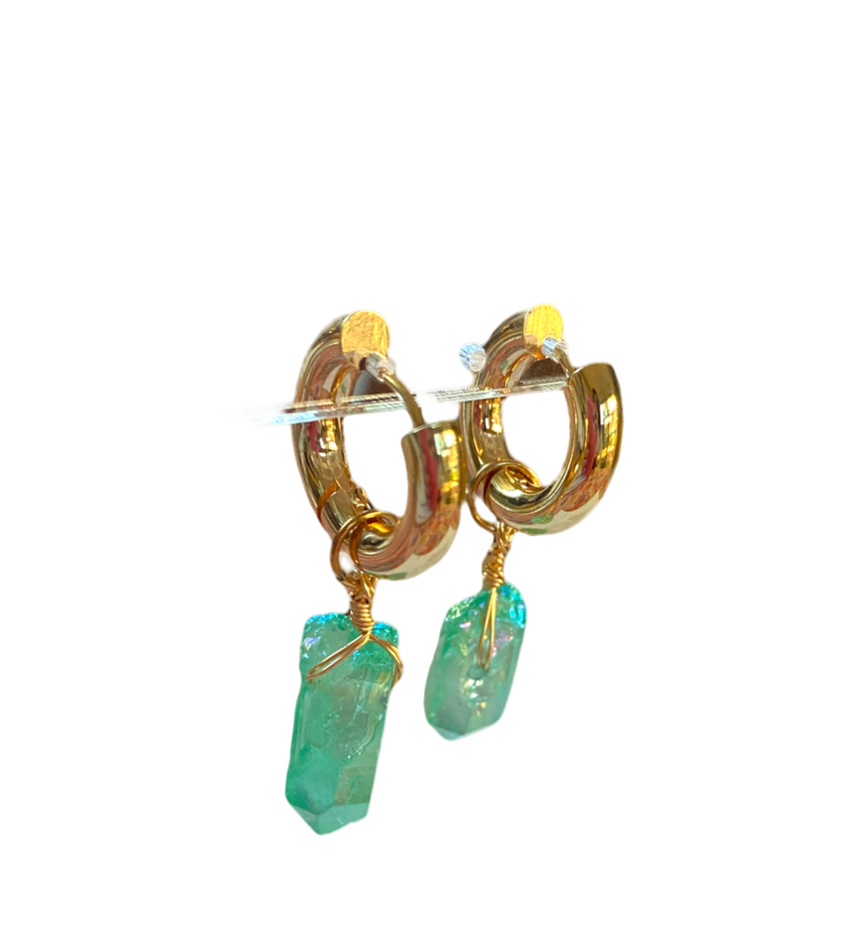 Aventurine Stone Earrings
18k Gold Plated