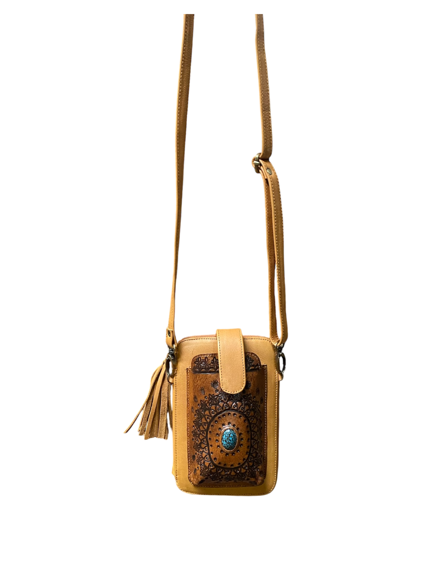 Mandala Flower Phone Wallet Bag
Genuine Leather