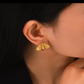 Bee Stud Earrings 18k Gold Plated