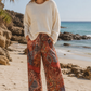 Selena Print Bohemian High Waist Pants