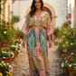 Maxi Dress Ingel Fields Bohemian Print