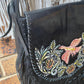 Paradiso Genuine Leather Fringe Black Bag