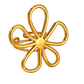 Large Flower Ring Adjustable 18K Gold Plated