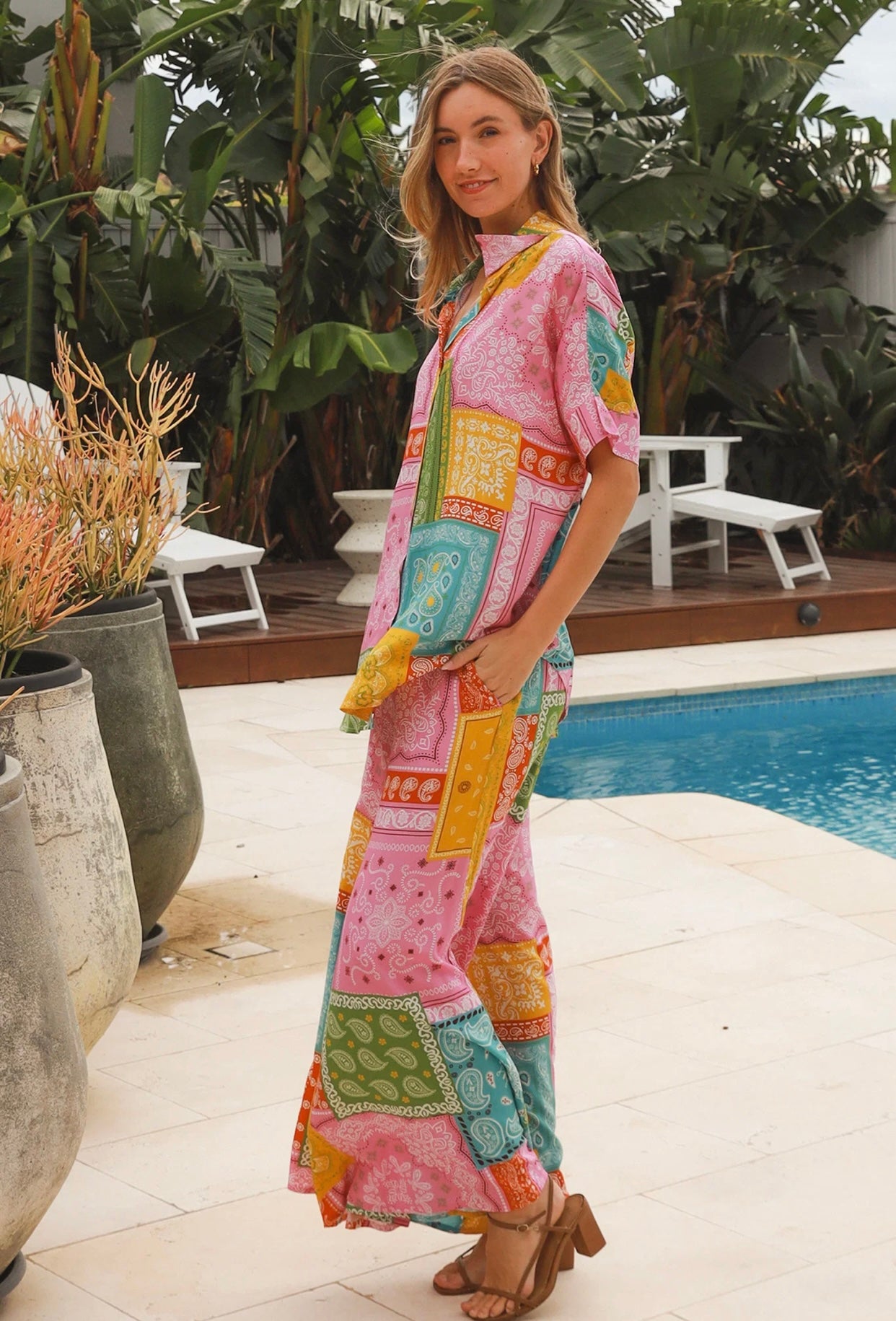 Patchwork Cottage Paisley Print Pants