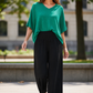 Illuka Pants Black 3/4 Length