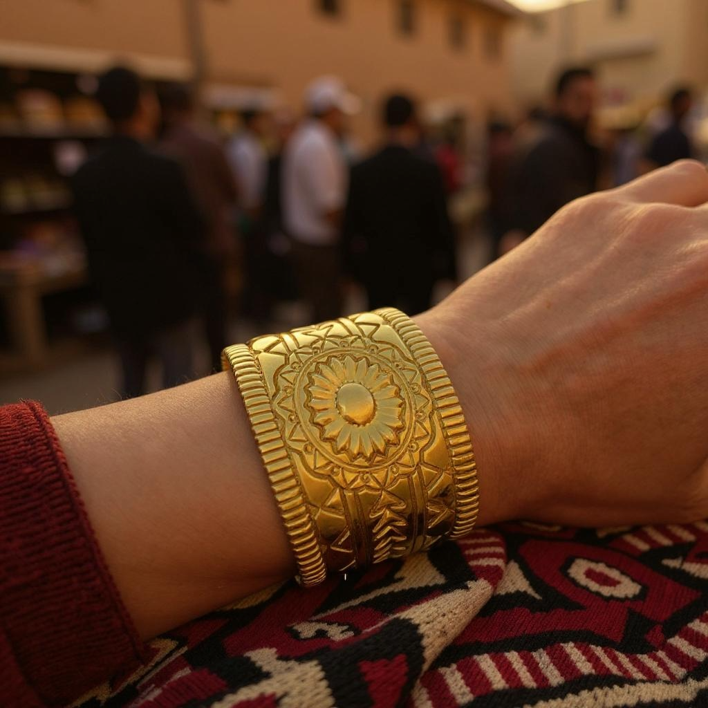 Bangle Ibiza Sun Cuff 18k Gold Plated