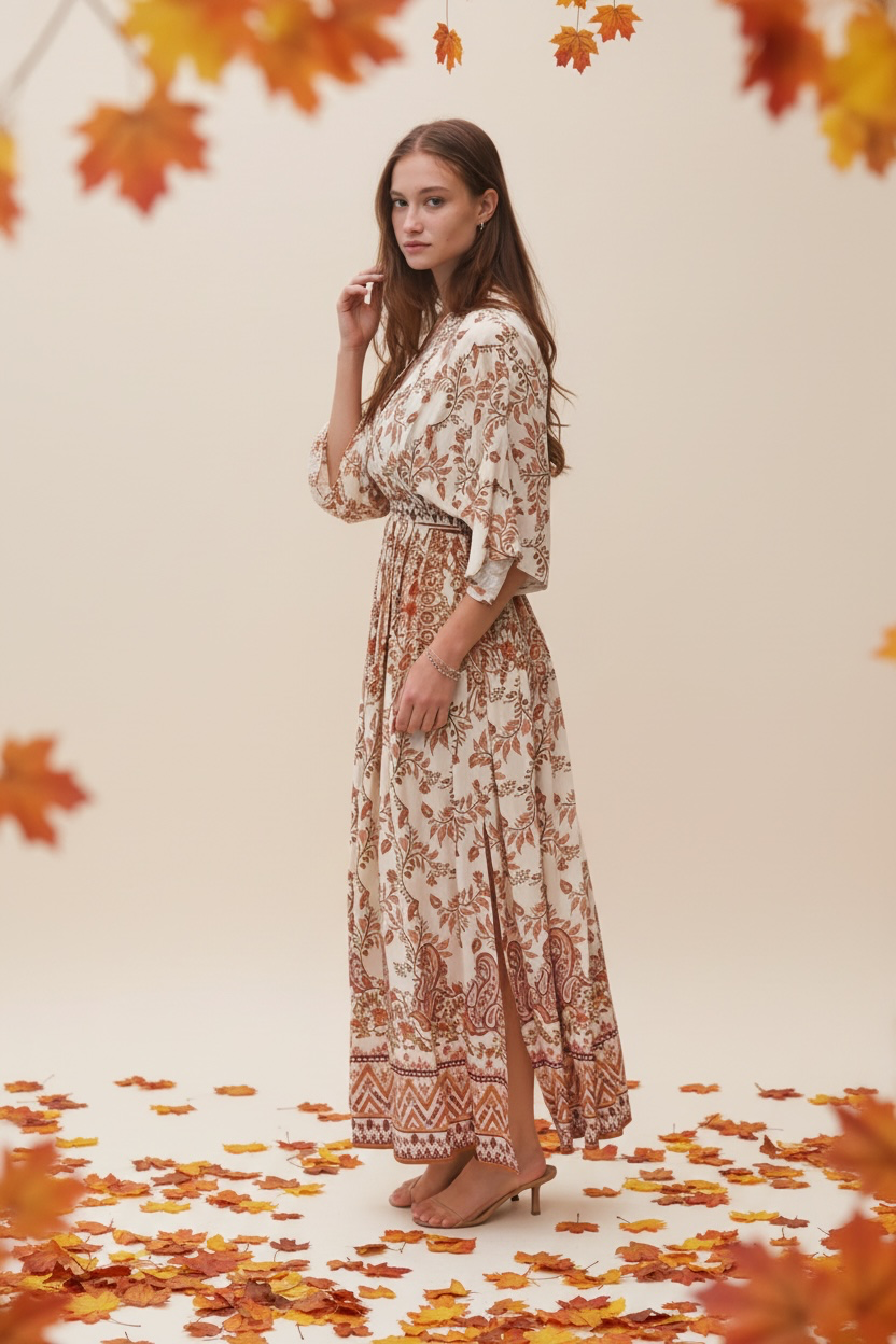 Autumn Dunes Maxi Dress