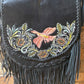 Paradiso Genuine Leather Fringe Black Bag