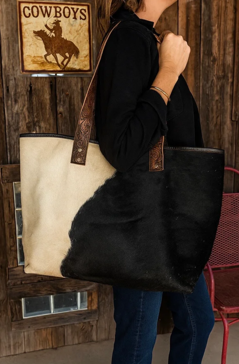 Cowhide Tote Shoulder Bag
Genuine Leather