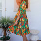 Safari Mini Dress Green 1/2 Sleeves