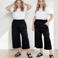 Illuka Pants Black 3/4 Length