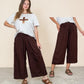Illuka Pants Chocolate 3/4 Length
