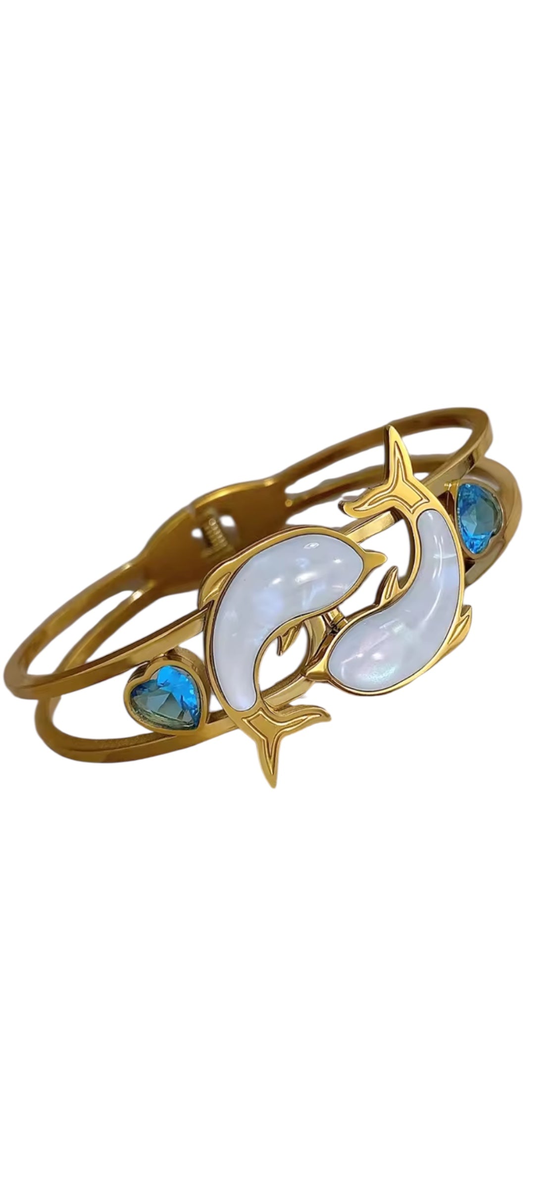 Bangle Dolphin Seas 18k Gold Plated
