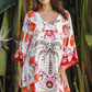 Island Cove Summer Dress Red