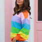Rainbow Pullover Knit Jumper